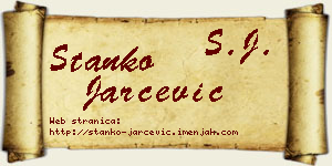 Stanko Jarčević vizit kartica